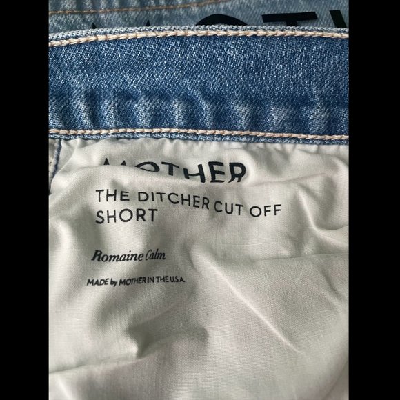 NWT MOTHER The Ditcher Cut Off Short (Romaine Calm) - Picture 14 of 16